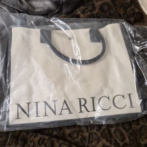 Nina Ricci Elegant Black and Cream Tote
